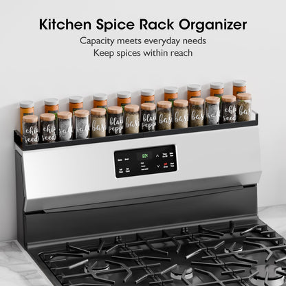 Bumusty Magnetic Shelf for Stove, Kitchen Shelf Magnetic Stove Top Shelf, 30" Expandable Over The Kitchen Organization for Flat Top Stove Only