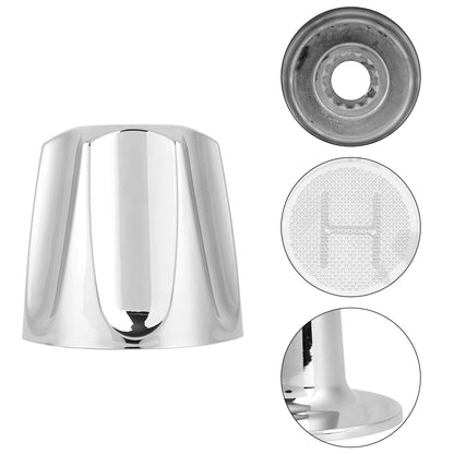 Shower Knobs Replacement Kit 2 Piece, Matte Shower Hot and Cold Tub Knobs Include Base Connectors Screws Bathtub Faucet Handle Remodel Trim Kit Compatible with Pfister Verve (Silver)