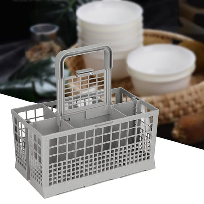 Universal Multipurpose Dishwasher Basket - Cutlery Replacement Storage Box with Handle (240 X 135 X 123mm)
