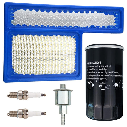Toolyuan 140-3116 Air Filter 122-0836 Oil Filter Kit for Onan RV QG 5500 7000 Marquis Gold/RV QG HGJAA HGJAB HGJAC Marquis Platinum QG EFI Generators with Fuel Filter Spark Plug