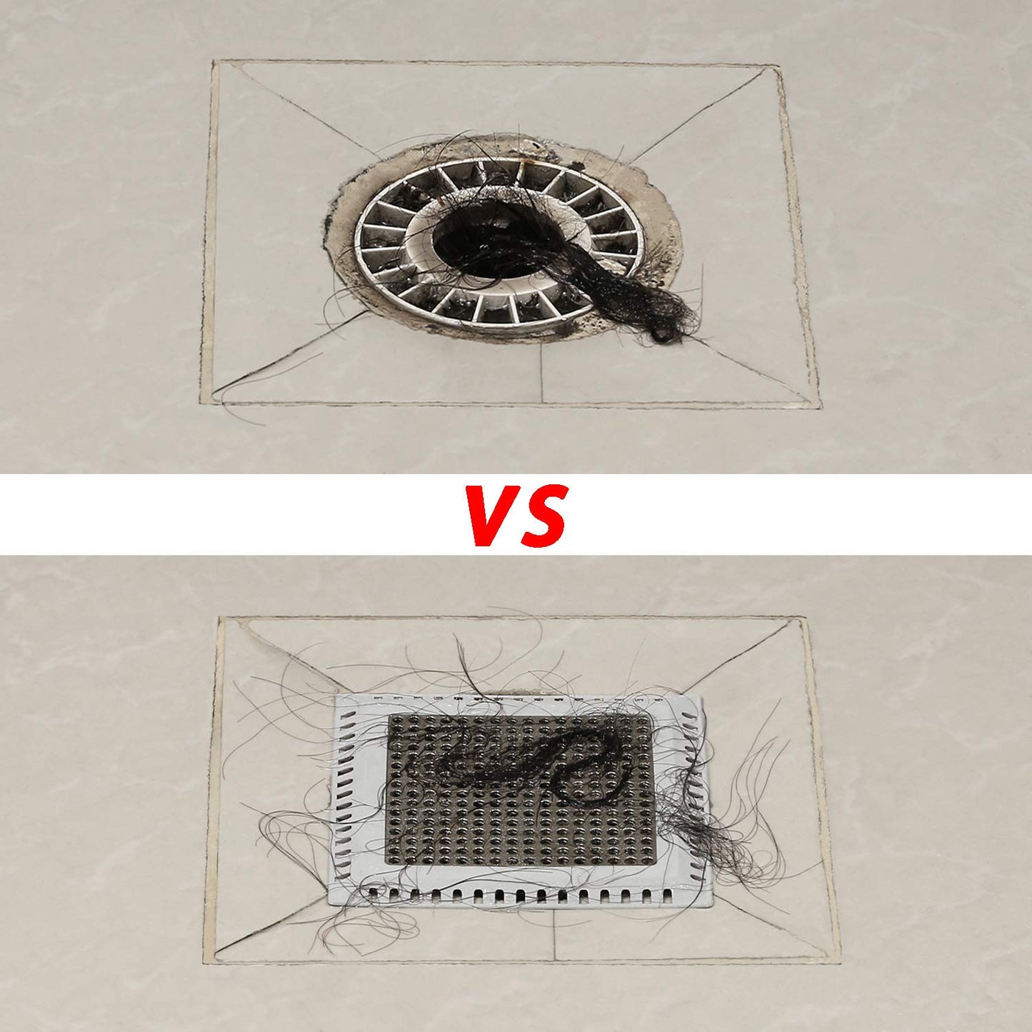 Aojuxix Shower Drain Hair Catcher/Drain Protector/Shower Drain Cover for Bathroom Floor Drain
