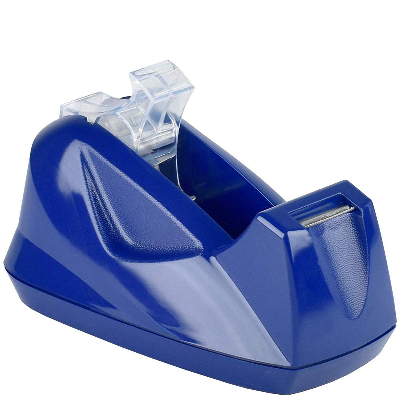 Acrimet Premium Desktop Tape Dispenser Jumbo, Plastic, Non-Skid Base (Heavy Duty) (Deep Blue Color)