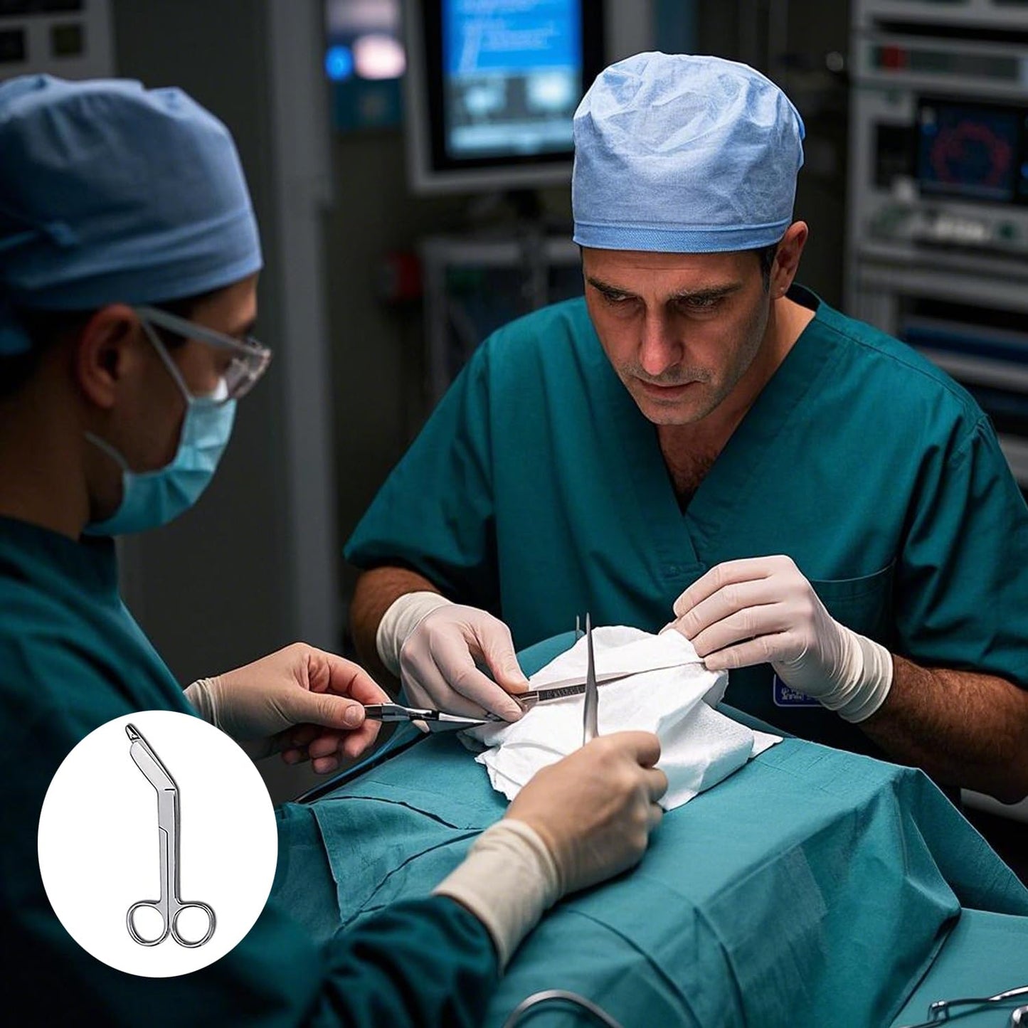 Shoyisenka 5 Pcs Bandage Scissors, 5.5" Gauze Scissors, Stainless Steel Bandage Scissors Nurse Accessories