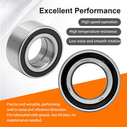 91051-HC5-003 Front Wheel Bearings & Seals Circlip Dust Seal Replacement for Honda Fourtrax 300 TRX300FW 4x4 1988 1990-2000，Replaces for 91209-HN2-003,91263-HA7-771, 94520-50000