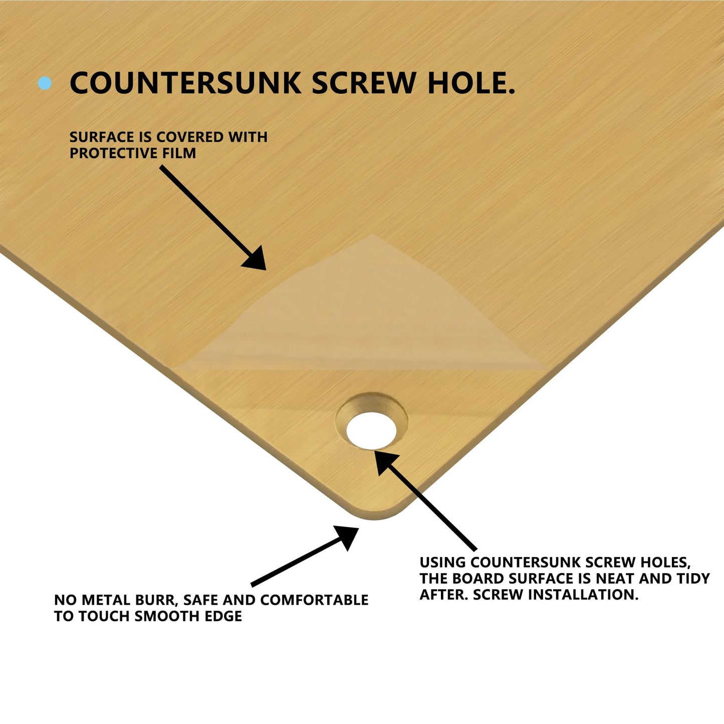 Bikykose 2pcs 16×4Inch Aluminum Door Kick Plates for Exterior Doors – Decorative Protection to Prevent Damage from Kicking – Stylish and Durable Door Kick Plate(Golden)