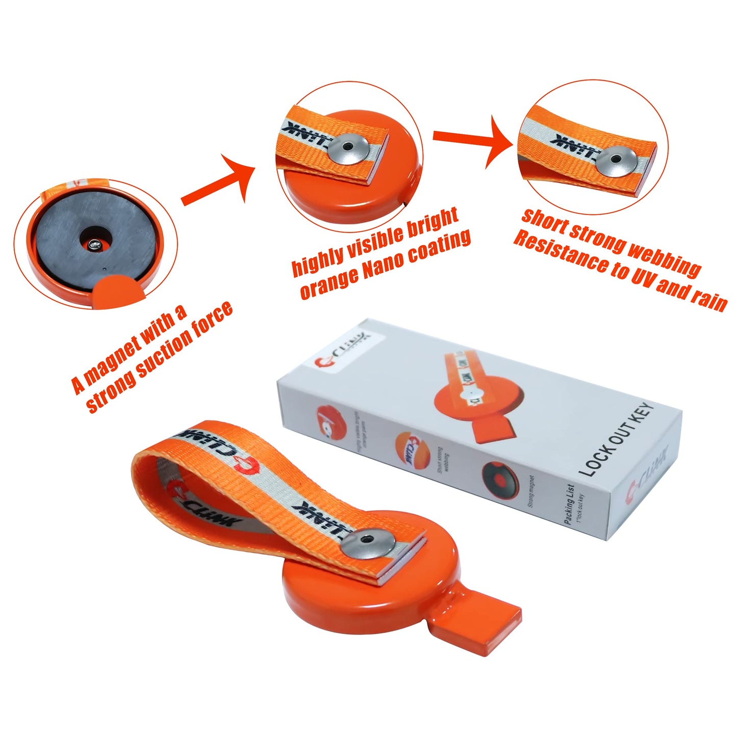 C CLINK Lock Out Key W/Magnetic FITS for UFP Type Surge Brakes ON Boat Trailer A-60 A-70 A-75 A-84 UFP By Dexter