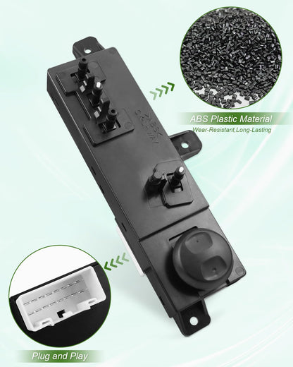 Power Seat Switch Fit for Hyundai Sonata 2015 2016 2017 2018 2019, Fit for Tucson 2015 2016 2017 2018 2019 2020, Front Seat Left Driver Side