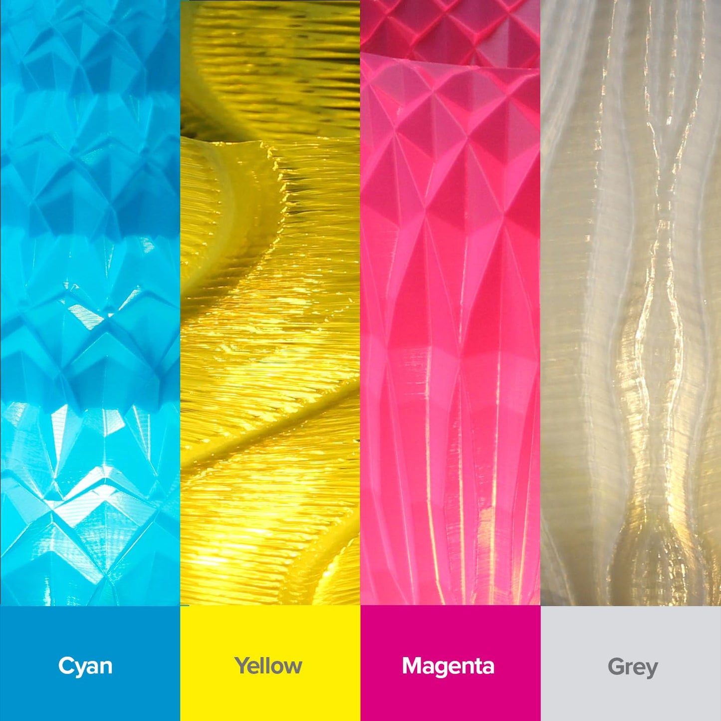Polymaker Panchroma Gradient Translucent Rainbow PLA Filament 1.75mm, 3D Printing PLA Filament 1kg Spool (2.2lbs) - Panchroma High Translucency Multicolor 1.75mm 3D Printer PLA Filament