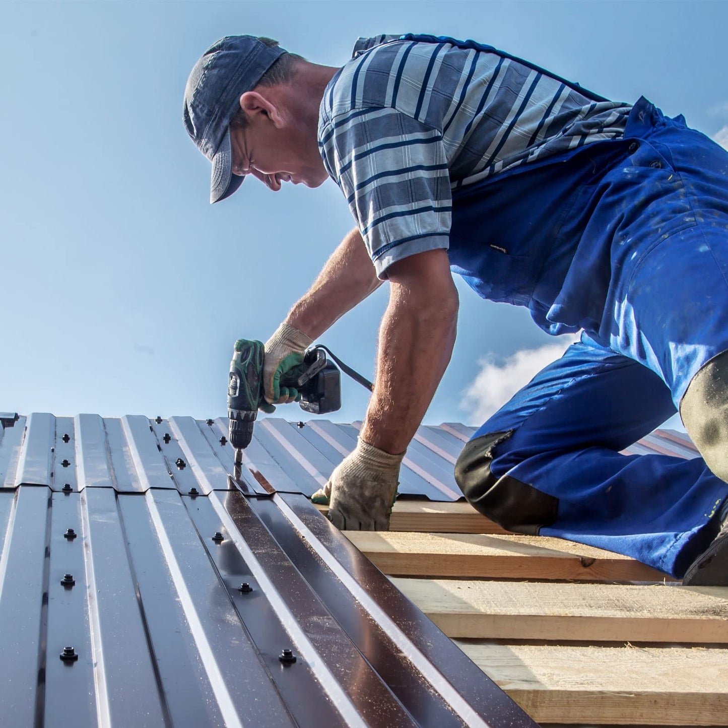 uxcell #12 x 3/4" Self Drilling Screws with Rubber Washer, 100pcs Zinc Plated Steel Roofing Screws Hex Head Self Tapping Screws with EPDM Washer for Metal to Metal