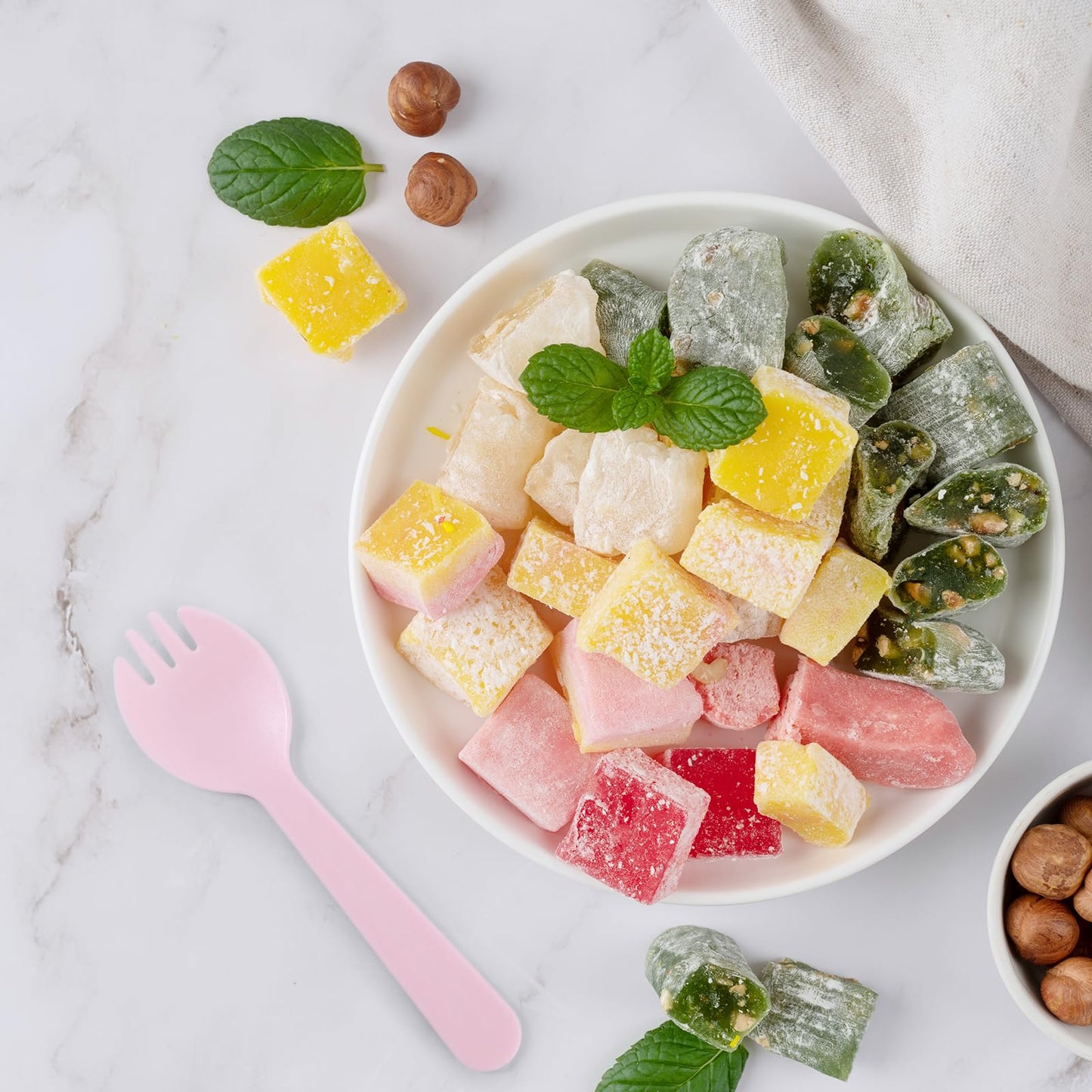 EUSOAR Mini Plastic Sporks, 200pcs 4.5"x1.3" Disposable Sporks, Heavy Duty Disposable Utensils Silverware Set Individually Wrapped Fork Spoon for Party Wedding Birthday Gathering-Pink