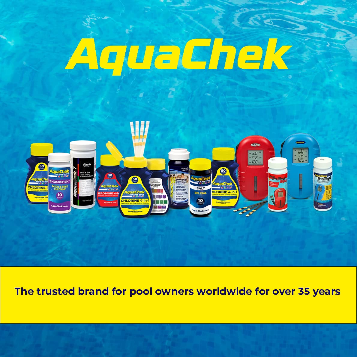 AquaChek 561140A White Salt Titrators Test Strip for Swimming Pools