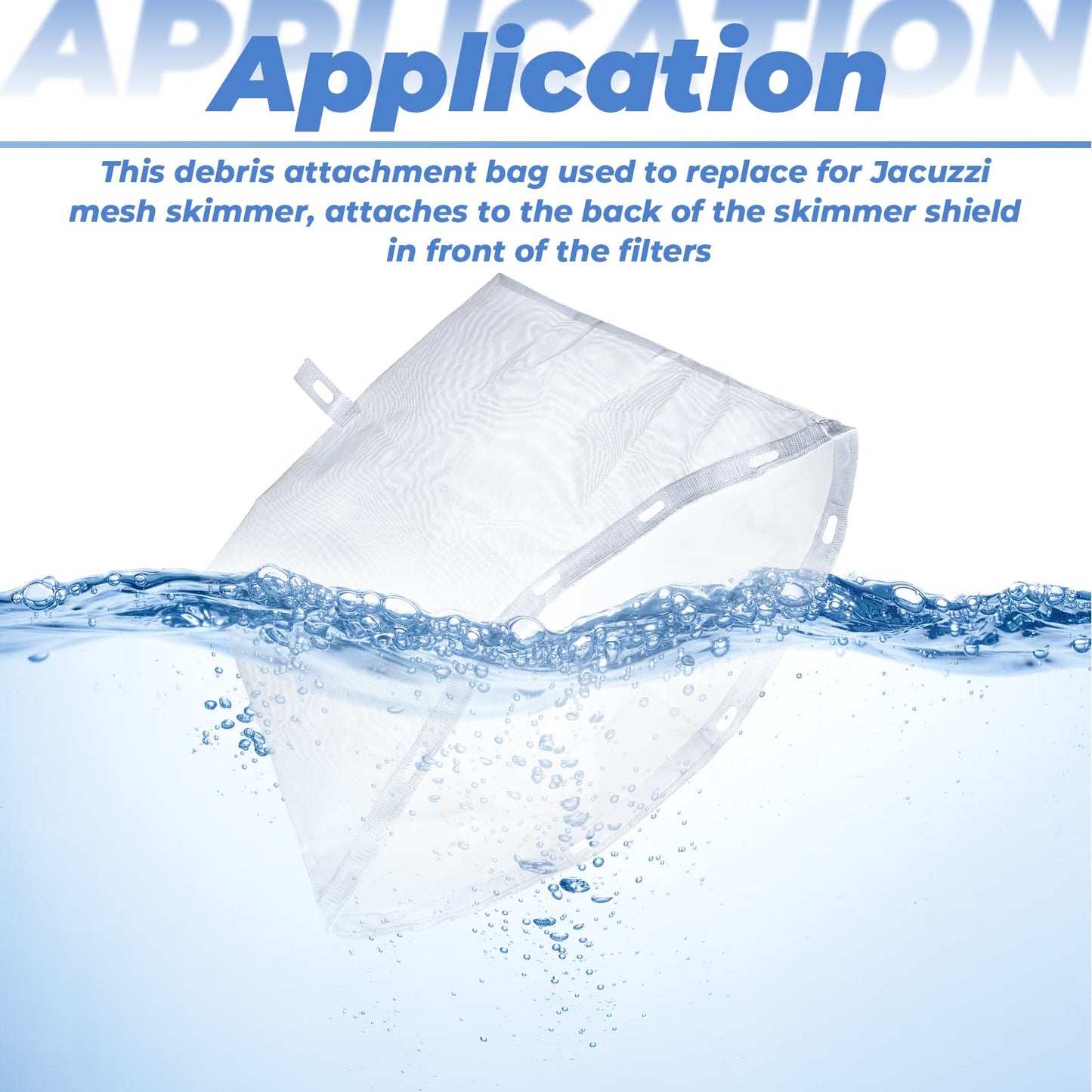 SyunsXoon Debris Attachment Bag Replacement for Jacuzzi Hot Tubs, 6570-398 Filter Net Bag Spa Parts fits 2014+ J-300, 2012+ J-400, 2015+ J-500 Series Hot Tubs