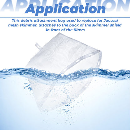 SyunsXoon Debris Attachment Bag Replacement for Jacuzzi Hot Tubs, 6570-398 Filter Net Bag Spa Parts fits 2014+ J-300, 2012+ J-400, 2015+ J-500 Series Hot Tubs
