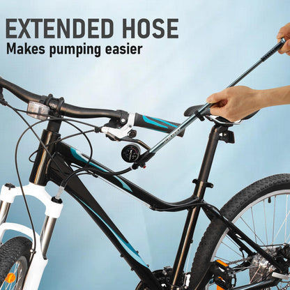 Shock Pump with 300psi High Pressure Air Portable Mini for Front Fork Rear Suspension Motorcycle, for Bike Motorcycle Lovers