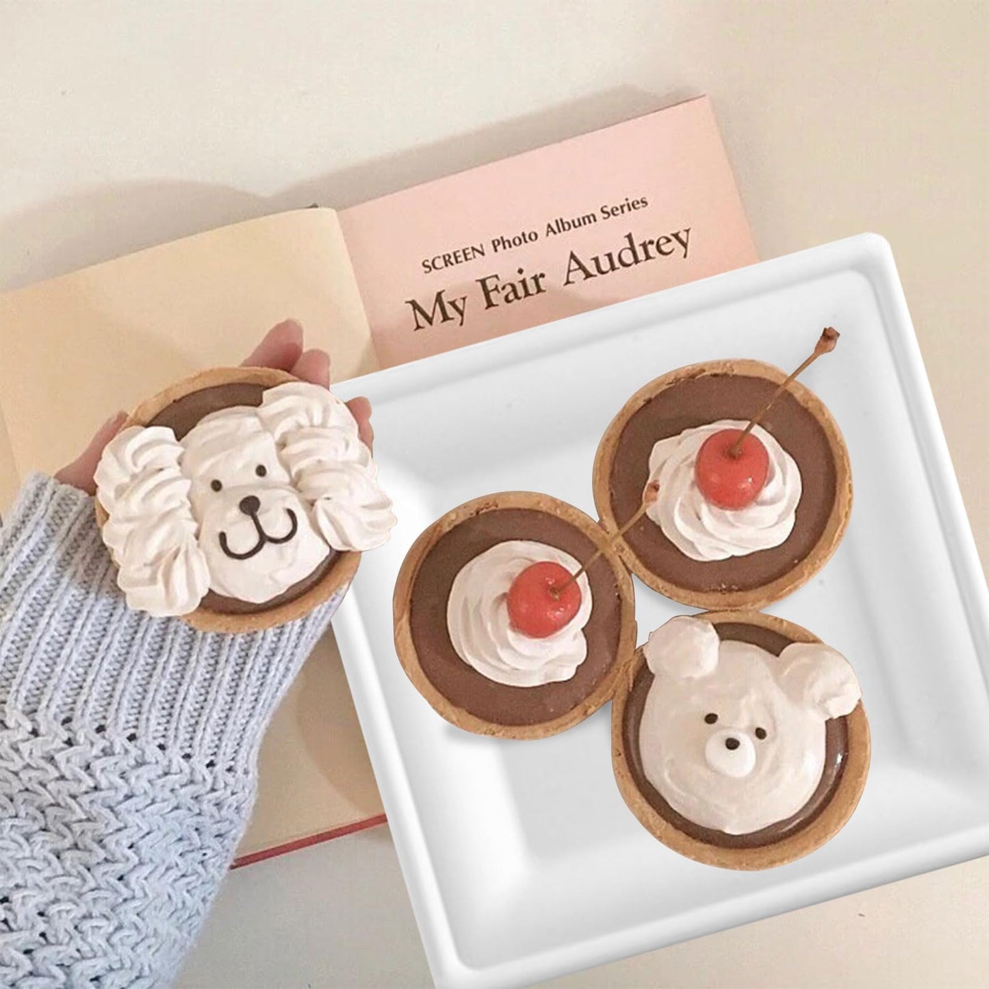 Voittozege 100 Pcs Compostable Square Paper Plates, 6" Square Dessert Plates, One-time Dinner Plate, 6 Inch White Disposable Plate for Party Compostable and Microwave