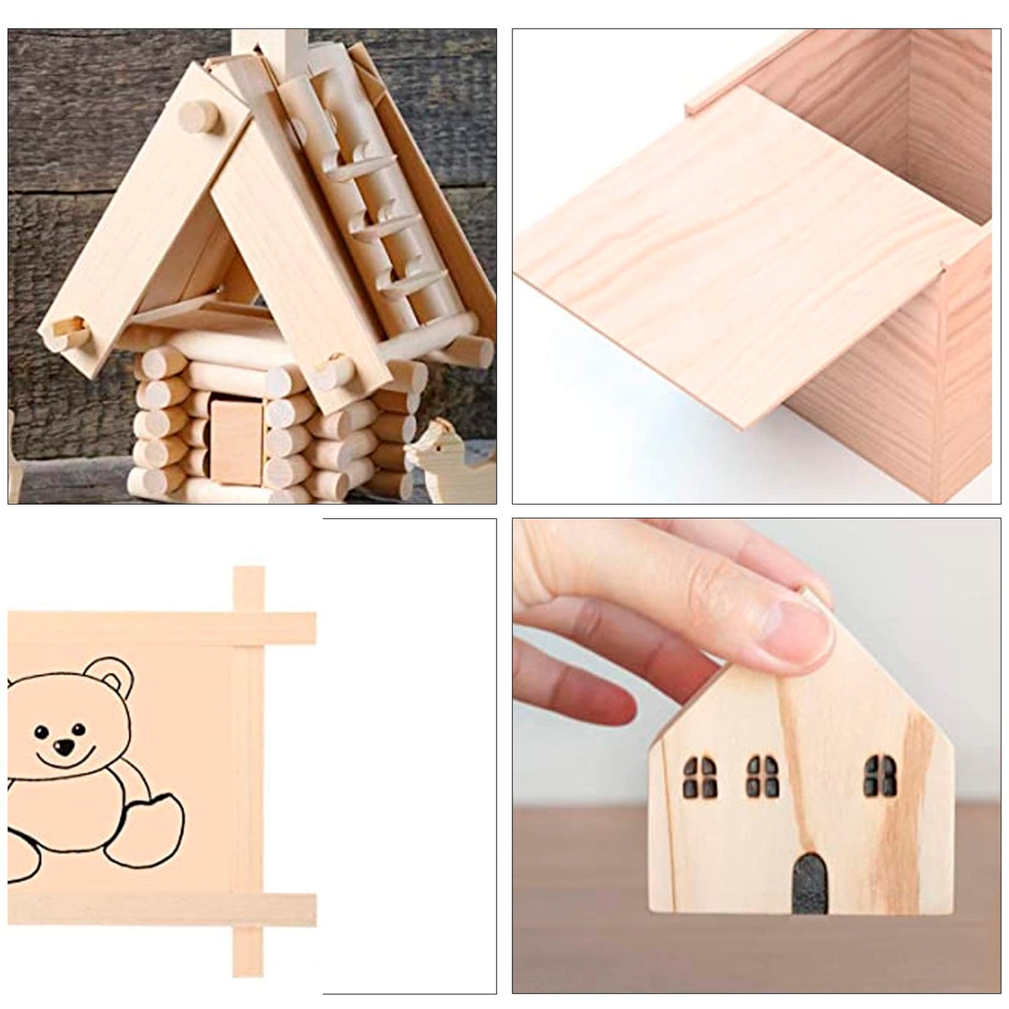 20 Pieces Basswood Sheets Thin Unfinished Plywood Wood Sheets for Craft DIY Project 1/16 ×8×12 Inch