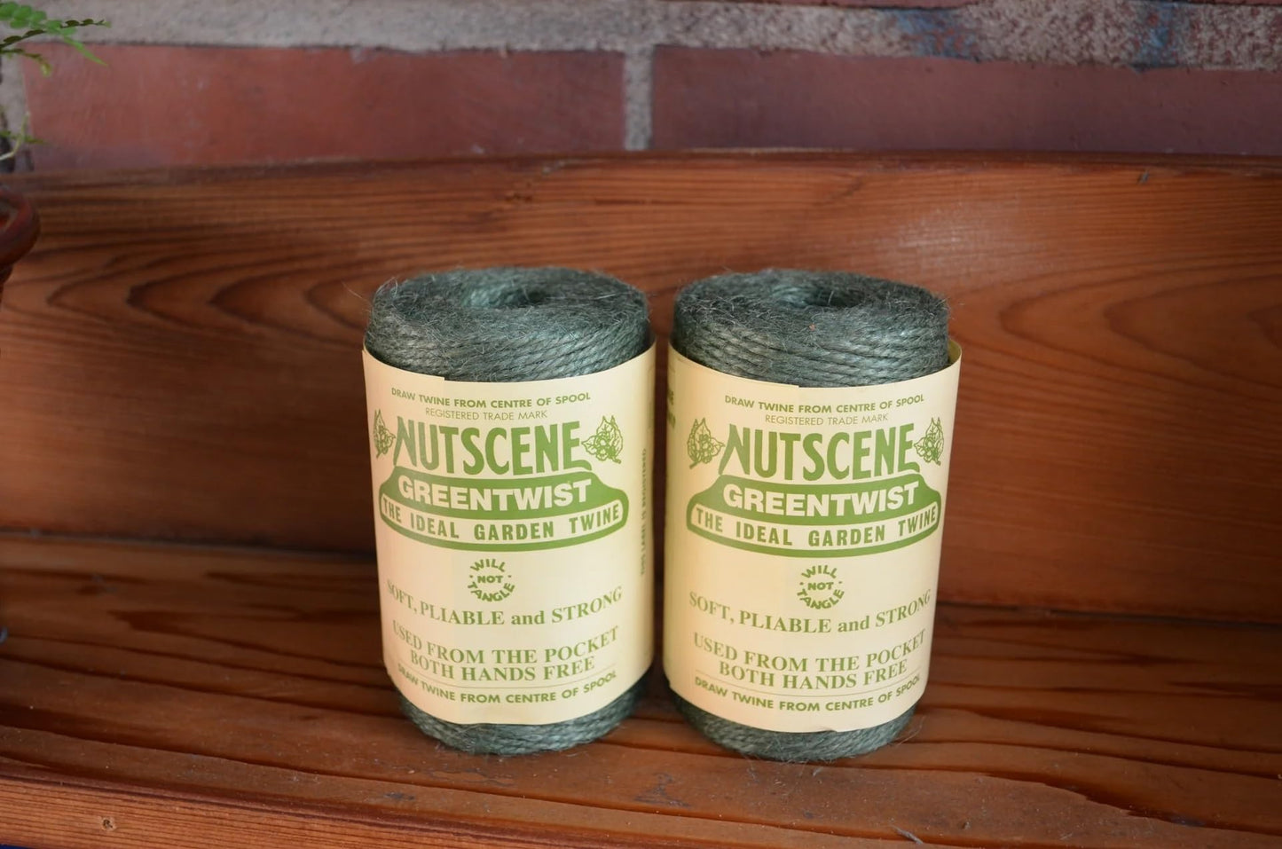 Bosmere K807G 2-Pack Nutscene Colored 3-Ply Twine, 394-Feet per Spool, Green