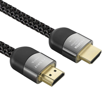 Zeskit Certified 2.1 8K HDMI Cable 48Gbps 4K120Hz Compatible with Soundbar eARC HDR10 VRR Dolby Vision Atmos HDCP 2.2 & 2.3 Gaming PS5 Xbox Series X Apple TV Roku Monitor (Ultra High Speed Maya 6ft)