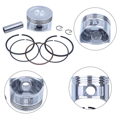 Atunee 68mm Piston Rings Gasket Oil Seal Rebuild Kit for Honda GX160 GX200 168F 5.5/6.5HP 2-3.5kw Gasoline Generator Trimmer Engine with Spark Plug Replace 13101-ZF7-010 13101-ZH8-010