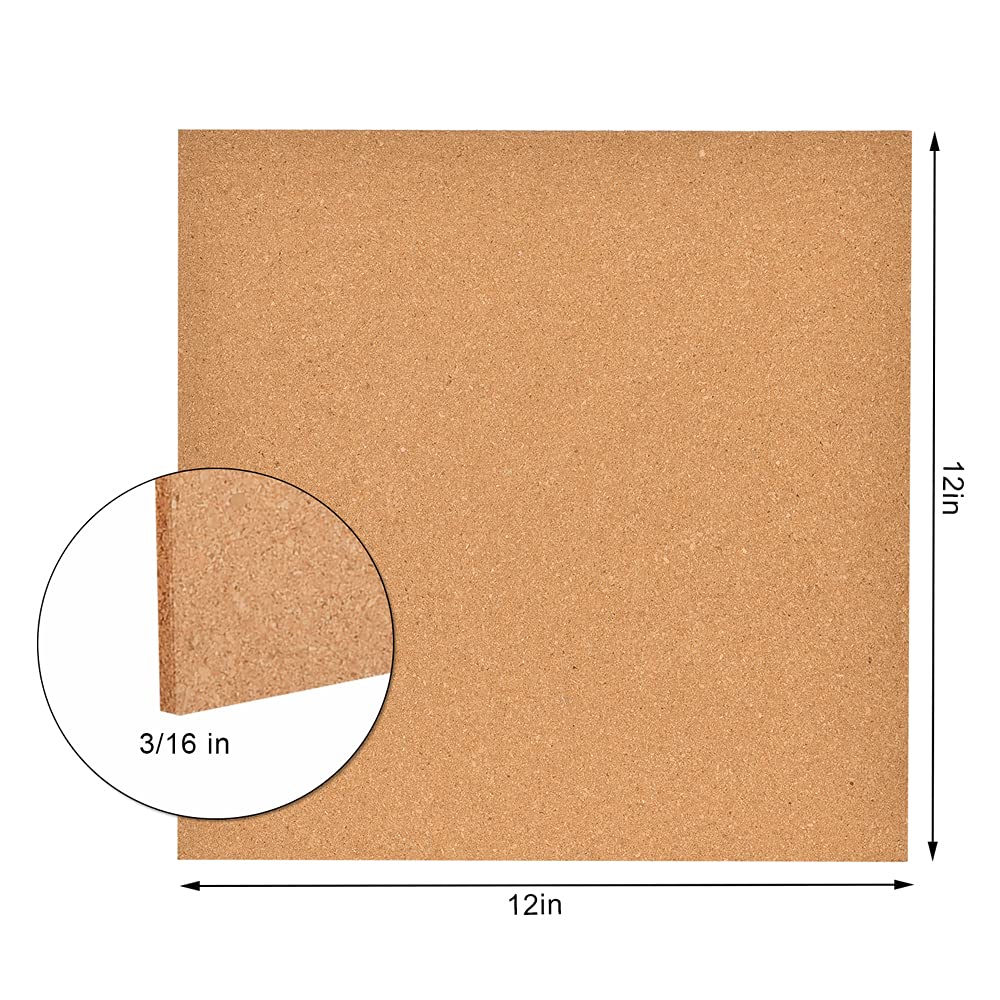 YCCYYCCY 30cm x 30cm Self-Adhesive Cork Borad, 4mm Thick Cork Boards for Walls, 9 Pack Bulletin Board, Cork Board Tiles for Office, Home, School(4mm,9P,CA)