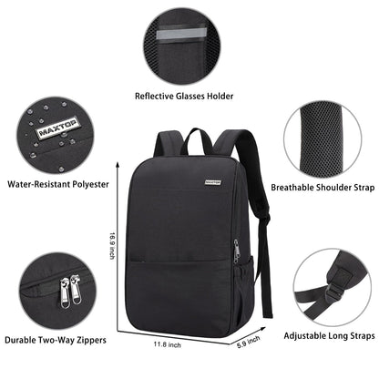 Deep Storage Laptop Backpack with USB Charging Port[Water Resistant] College School Computer Bookbag Fits 15.6 Inch Laptop
