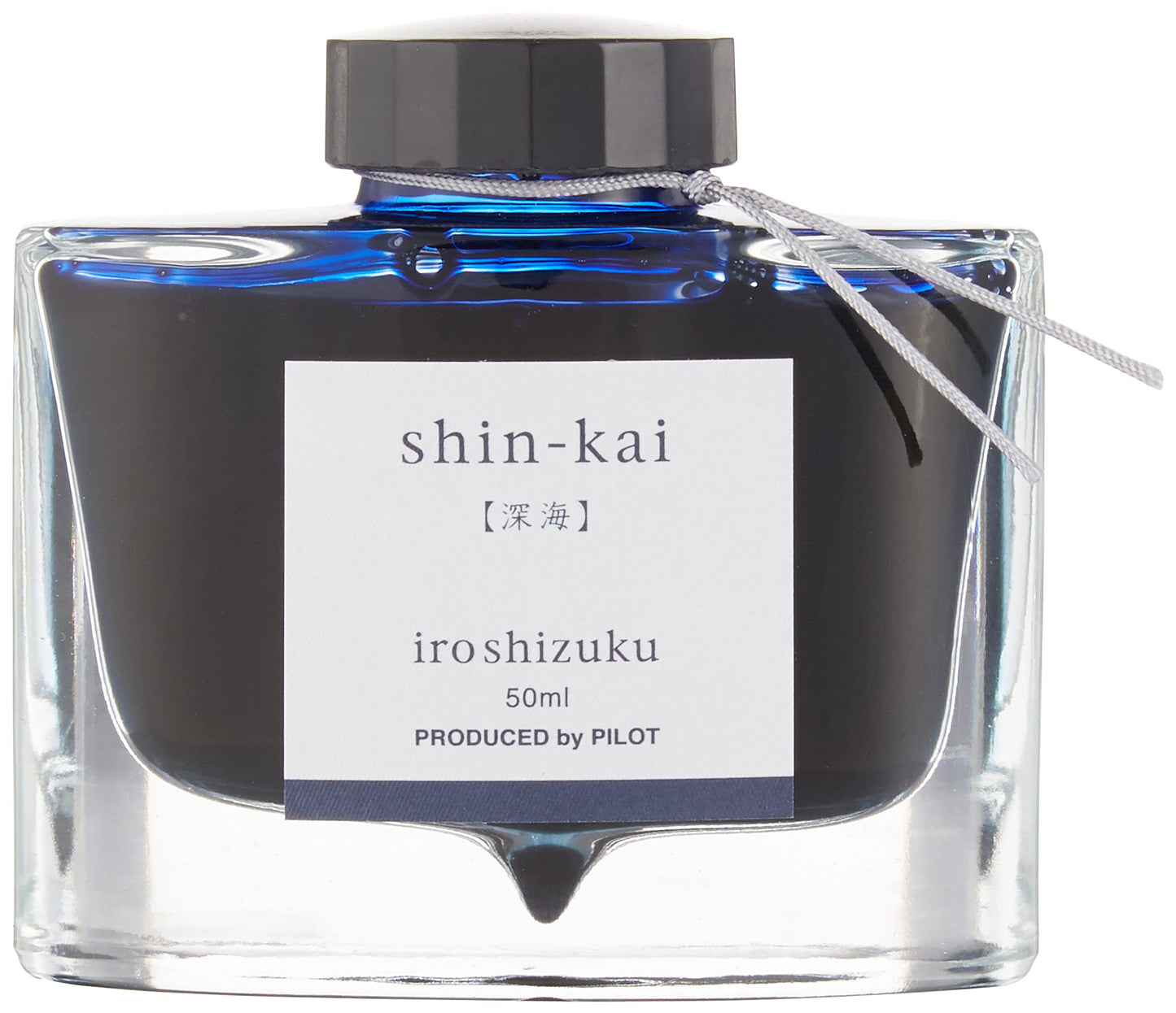 Pilot Iroshizuku Bottled Fountain Pen Ink, Shin-Kai, Deep Sea, Blue Black -69225