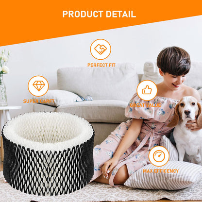 SWF62 Replacement Humidifier Filter Compatible with Sunbeam SWF62-CN1 SWF-62 SWF62 SF-212 SF212 SCM1100 SCM1701 SCM1702 SCM1761 SCM1762 SCM2409 SCM41000 Humidifier, 4 Packs