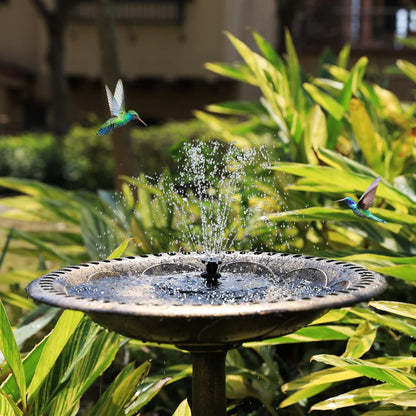 AMZtime Solar Fountain for Outdoors 2026 Upgrade 3.5W Solar Water Fountain, Solar Pond Pump with 10 Spray Effects - Floating Fountain Pump for Garden Pond, Bird Bath & Fish Tank