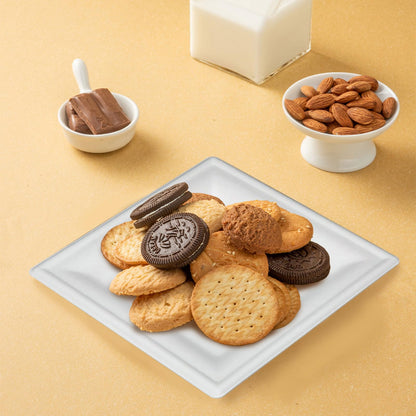 Voittozege 100 Pcs Compostable Square Paper Plates, 6" Square Dessert Plates, One-time Dinner Plate, 6 Inch White Disposable Plate for Party Compostable and Microwave