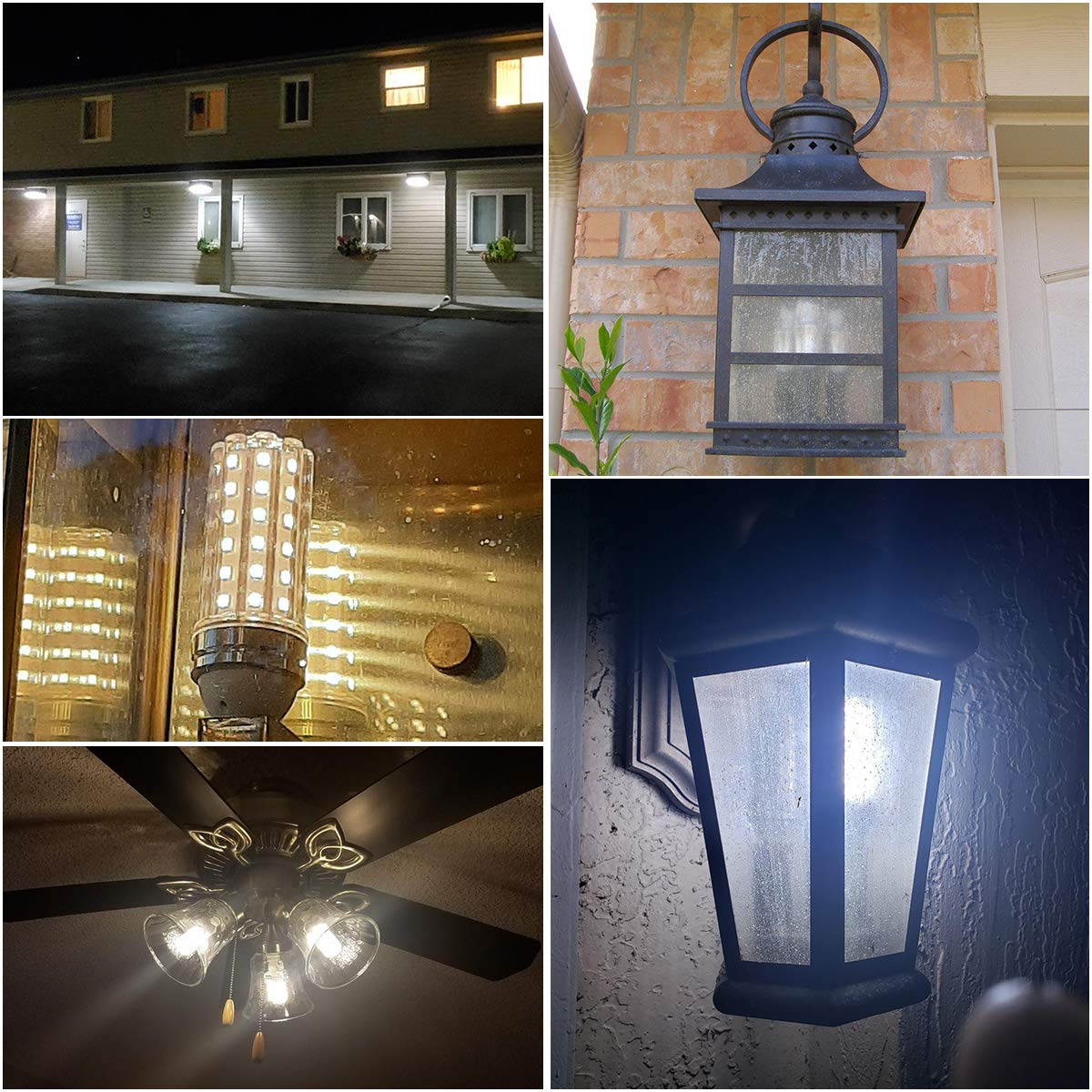 E12 LED Corn Light Bulbs[4.4in*1.18in], 20W E12 LED Bulb 150W Equivalent 2000 Lumen 5000K Cool Daylight White Non-dimmable Chandelier Light Bulbs Pack of 3