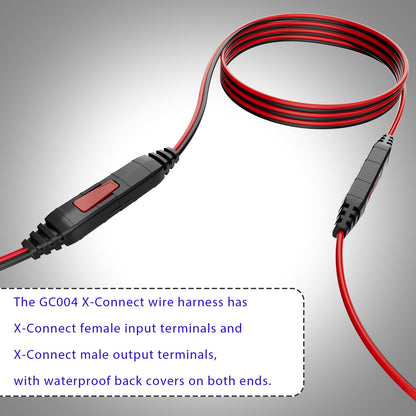 Basysion Compatible with NOCO GC004 X-Connect 10-Foot Extension Cable Wire Harness Replacemen,Compatible with Genius Smart Battery Chargers Accessory