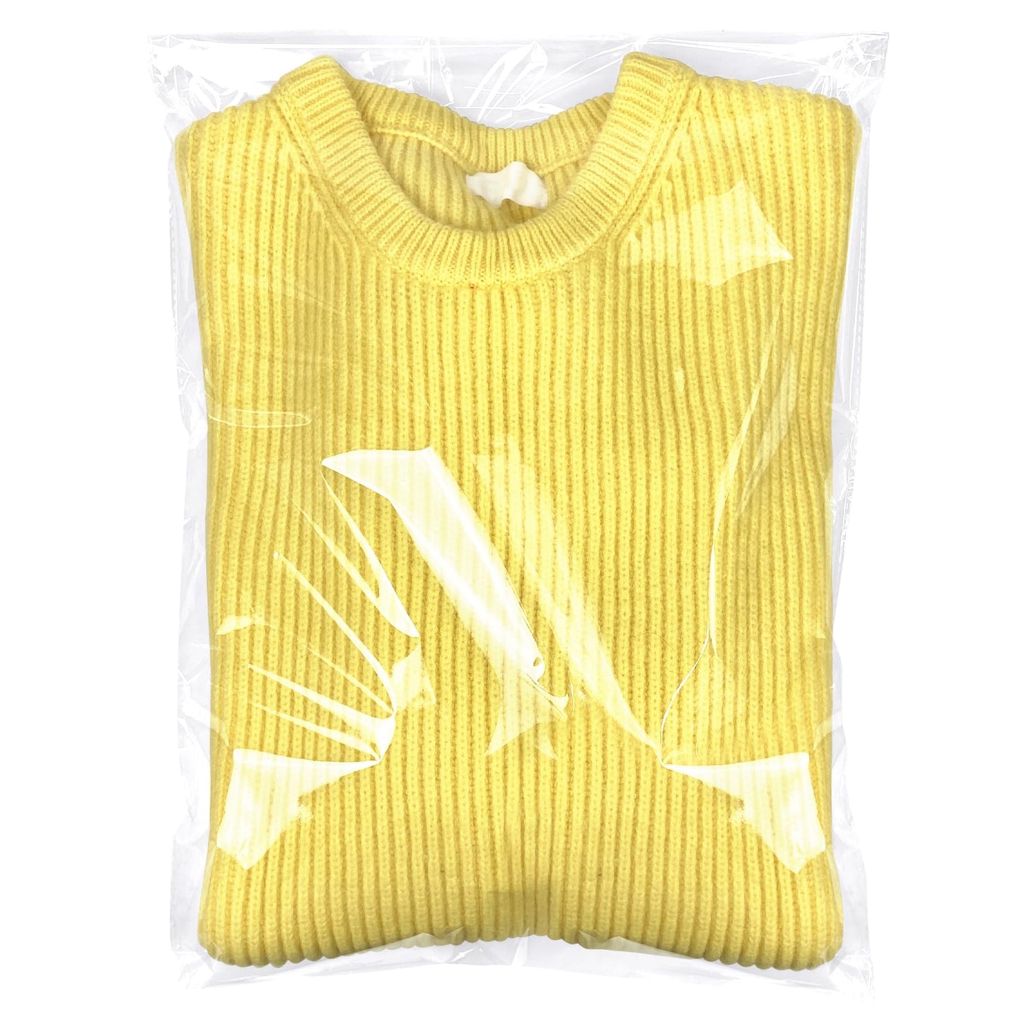 Clear Resealable Cellophane Plastic Bags Self Adhesive for Packaging Shirts, Clothing and Products,100 Pcs 14x20 Inches Self Sealing Cellophane Bags