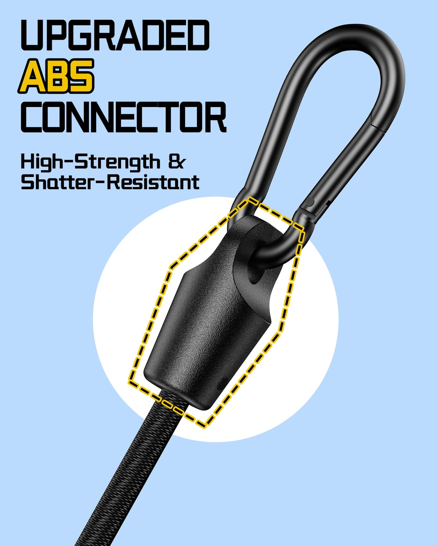 8 Pcs 48 Inch Adjustable Carabiner Bungee Cords with Hooks, Easy to Adjust from 7" to 48", Red Bungee Straps with UV-Resistance & Superior Elasticity for Cargo, Bike, Luggage, Carts, Truck, etc