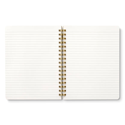 Compendium Spiral Notebook – Good Things Are Always Beginning – A Designer Spiral Notebook with 192 Lined Pages, College Ruled, 7.0”W x 9.25”H
