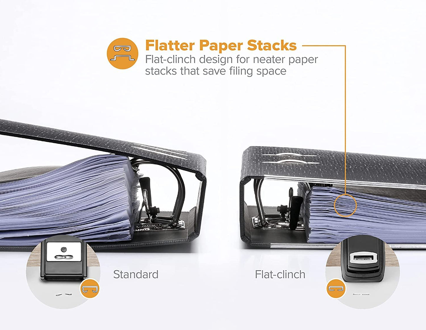 Bostitch Office Stapler Heavy Duty - 40 Sheet Stapler for Desk -Full-Strip - Includes 1260 Staples - Black