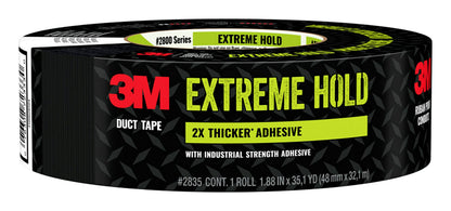 3M Extreme Hold Duct Tape, 2835-B, 1.88 in x 35 yd, 1 Roll