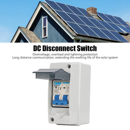 63A 1000V DC Disconnect Switch, PV Solar PV System Overvoltage Protection IP65 Waterproof Miniature Circuit Breaker