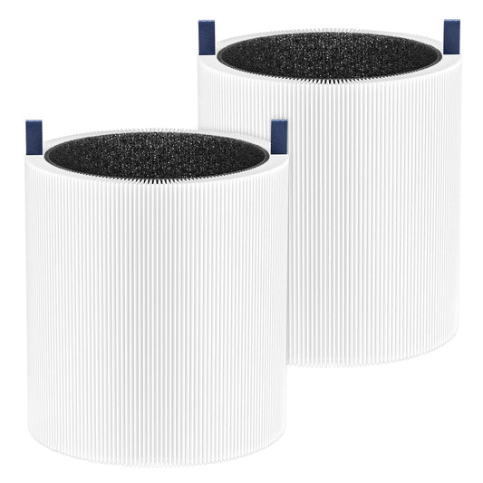 511 True HEPA Filter Replacement Compatible with Blueair Blue Pure 511 Air Purifier: 2-in-1 HEPA Filter with Activated Carbon Filter (2Packs)