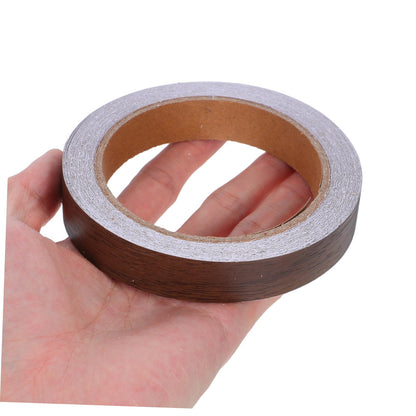 DOITOOL 2 Rolls Wood Grain Adhesive Tape for Cabinet Door Trim Furniture Repair Versatile Edge Banding for