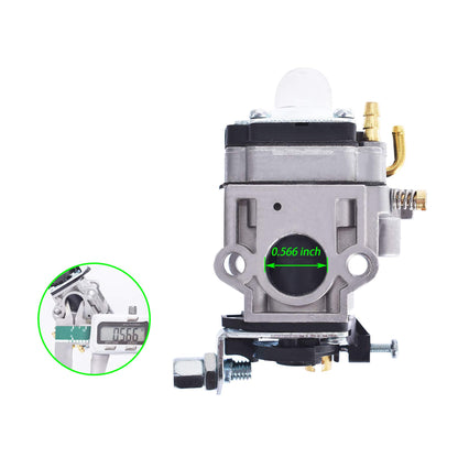 ALL-CARB Carburetor 300486 Kit Replacement for Earthquake E43 E43WC E43CE MC43 MC43E MC43CE 43cc Tiller Carburetor