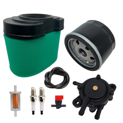 792105 276890 Air Filter 492932 Oil Fuel Filter Compatible for BS 4163205 4163206 407777 445667 445877 for JD LA165 D160 MIU11515 GY21057 Lawn Mower 792105 Replace MIU11515 Air Filter