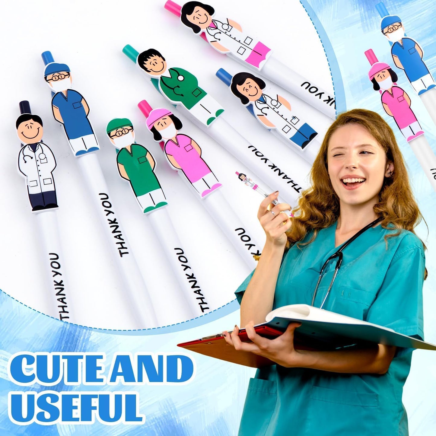 40 Pcs Nurse Gifts Bulk Thank You Nurse Appreciation Gift Nursing Week Gifts Inspirational Ballpoint Pens for Nursing Students Medical Assistant Doctor Healthcare Workers Nurses Week 2026