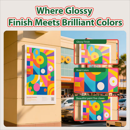 Uinkit Glossy Inkjet Photo Paper 8x10 Inches 100 Sheets 48lb Dye Ink 180Gsm Professional Photographic Paper Letter Size 8.5mil Instant Dry Suitable for All Dye Ink Printers (8x10Inches)