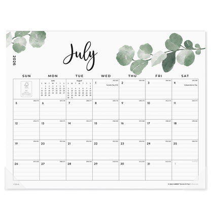 Cabbrix 2026 Magnetic Calendar for Refrigerator, July 2026 to December 2027 Fridge Calendar Magnet, 15 x 12 inch, Monthly Greenery Design, Easy Organizing