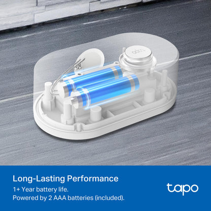TP-Link Tapo Smart Water Leak Detector, Requires Tapo Hub, Water Leak Sensor Wi-Fi with Rapid Dripping Detection, 90dB Adjustable Alarm, App Alerts, Compatible with Alexa and Google Home, T300