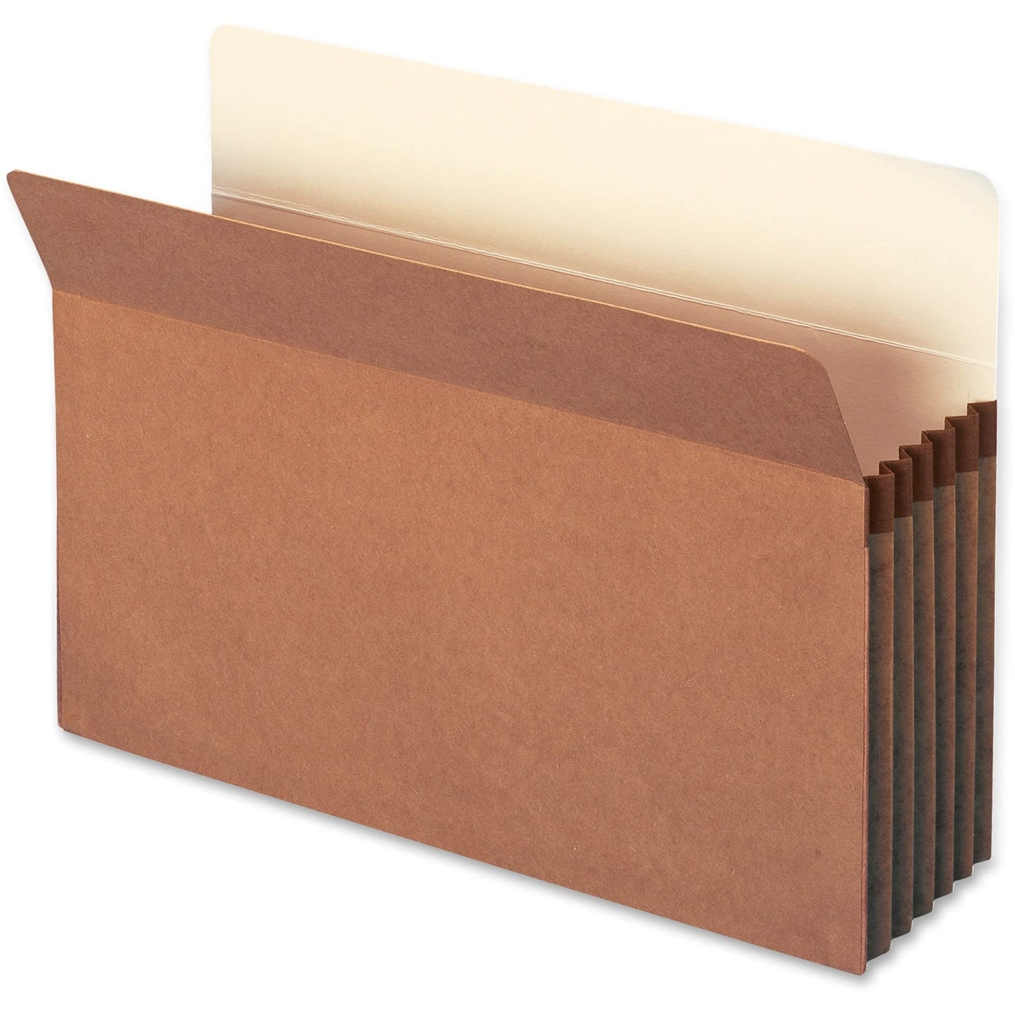 Smead Pockets, Legal Size, Straight Cut, 5-1/4-Inch Expansion, Rollover Tyvek at Top-Reinforced Sides, Redrope, 10 Per Box (74234)