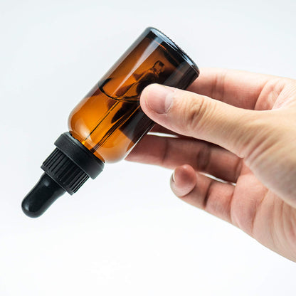 Yizhao 1oz Clear Dropper Bottle, 30ml Glass Tincture Bottle, for Essential Oils,Travel, Aromatherapy, Laboratory–12 Pcs