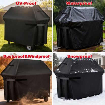Samhe Grill Cover, 75-Inch Heavy Duty Waterproof UV Resistant Tear Resistant BBQ Gas Grill Cover for Nexgrill Brinkmann Weber and More
