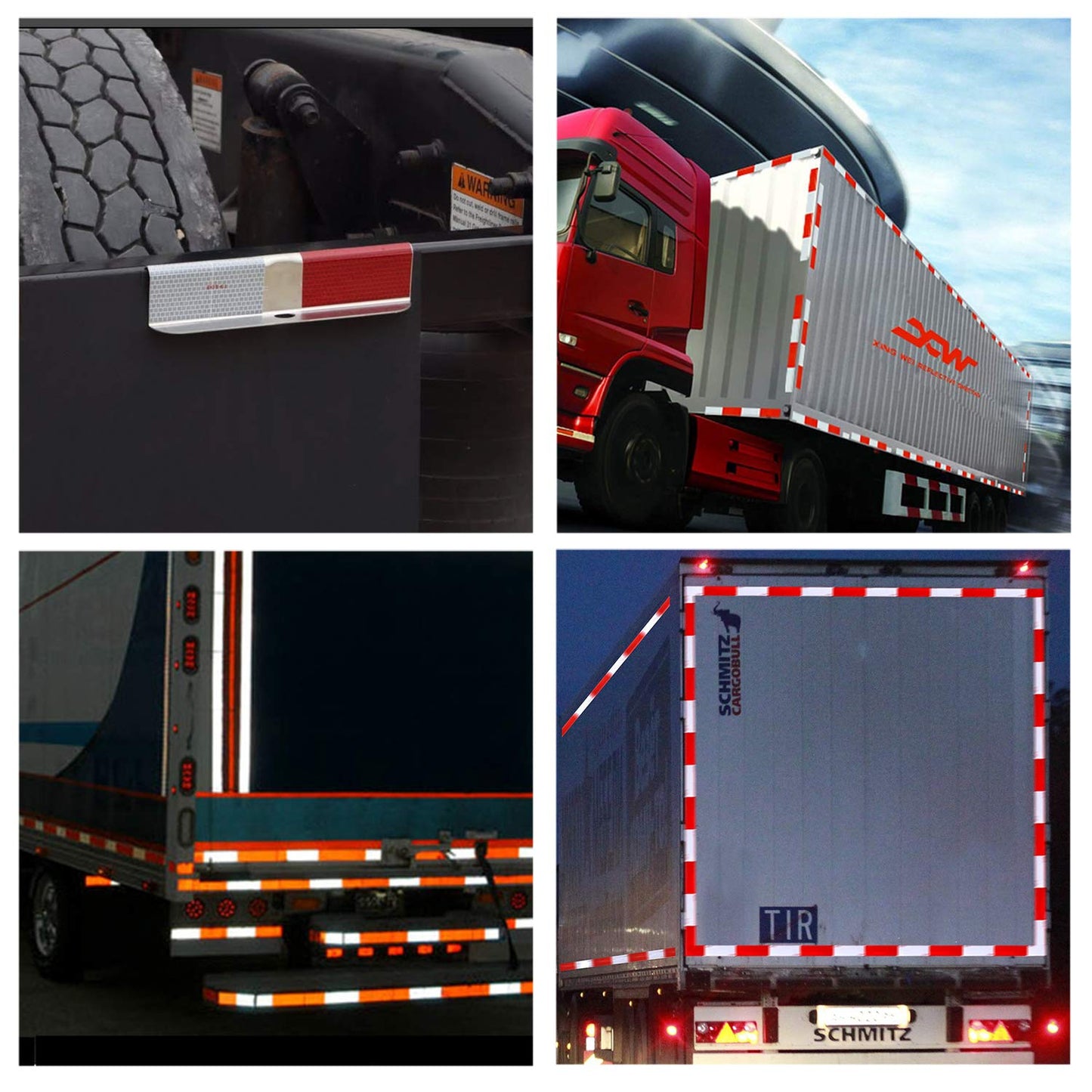 DOT-C2 Reflective Safety Tape 2 Inch x 200 Feet Red/White Conspicuity Tape for Vehicles, Trailers, Boats, Signs (200 FT)