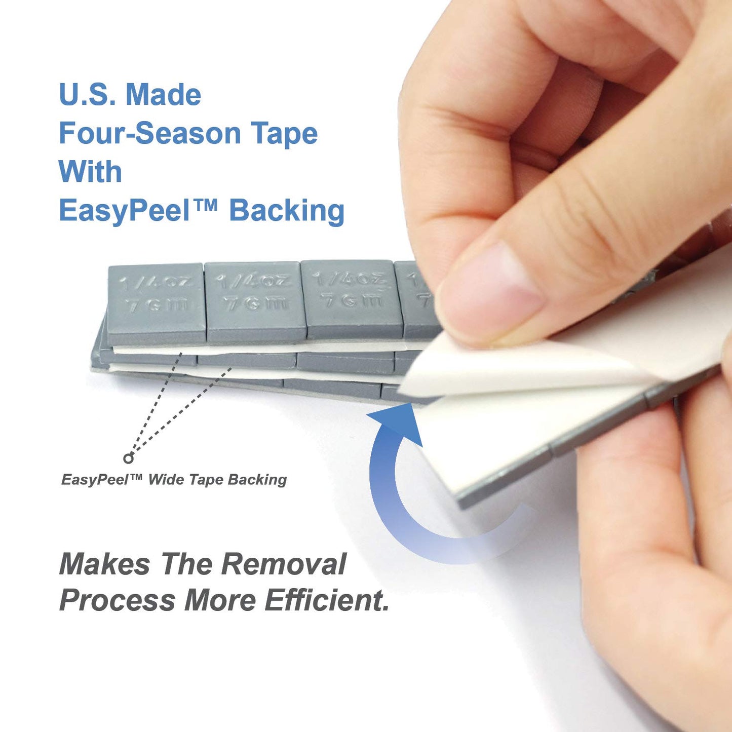 CKAuto 1/4oz, 0.25oz, Grey Adhesive Stick on Wheel Weights, Easy Peel, Low Profile, US OEM Quality, 60 oz/Box (240pcs) …